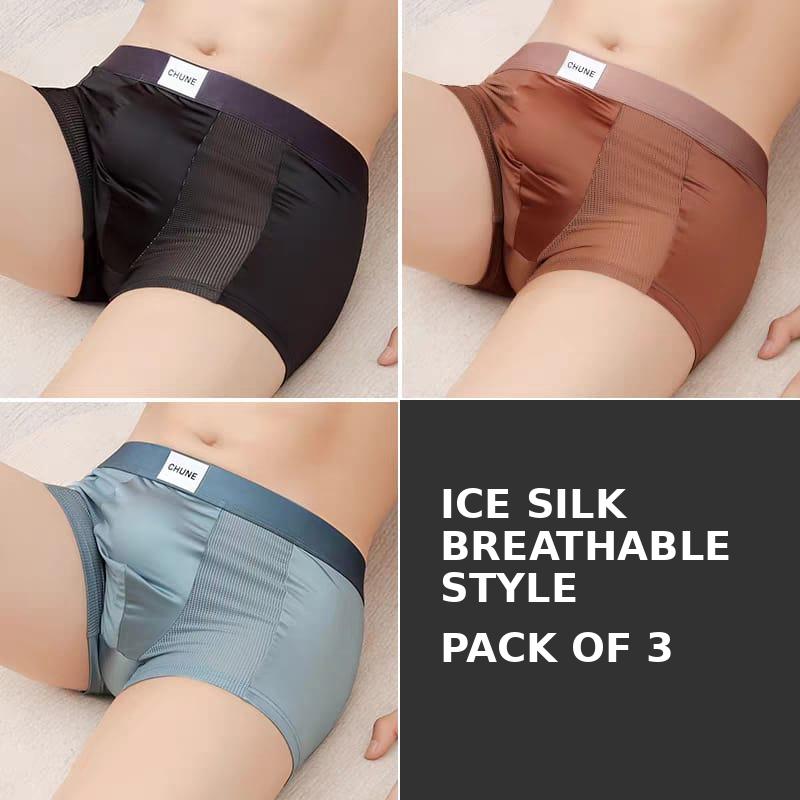 Premium Ice Silk Boxer Briefs