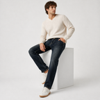 Washed Black Straight Fit Denim Jeans
