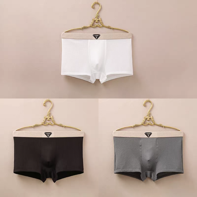 TenaxTees Men's Premium Waffle Knit Boxer Briefs