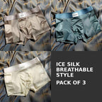 Premium Ice Silk Textured Boxer Briefs