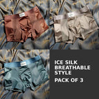 Premium Ice Silk Textured Boxer Briefs