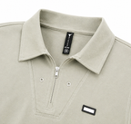 Men’s Premium Zip Polo T-Shirt – Minimal Style