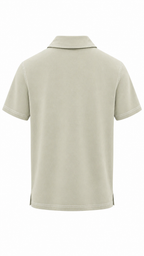 Men’s Premium Zip Polo T-Shirt – Minimal Style