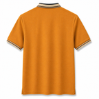 Signature Contrast Collar Polo – Sunset Orange Edition