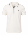 Off White Short Sleeve Collar T-shirt