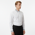 Luxethred Premium Embroidered White Shirt - The Perfect Premium Embroidered White Shirt for Any Occasion