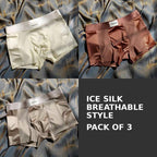 Premium Ice Silk Textured Boxer Briefs
