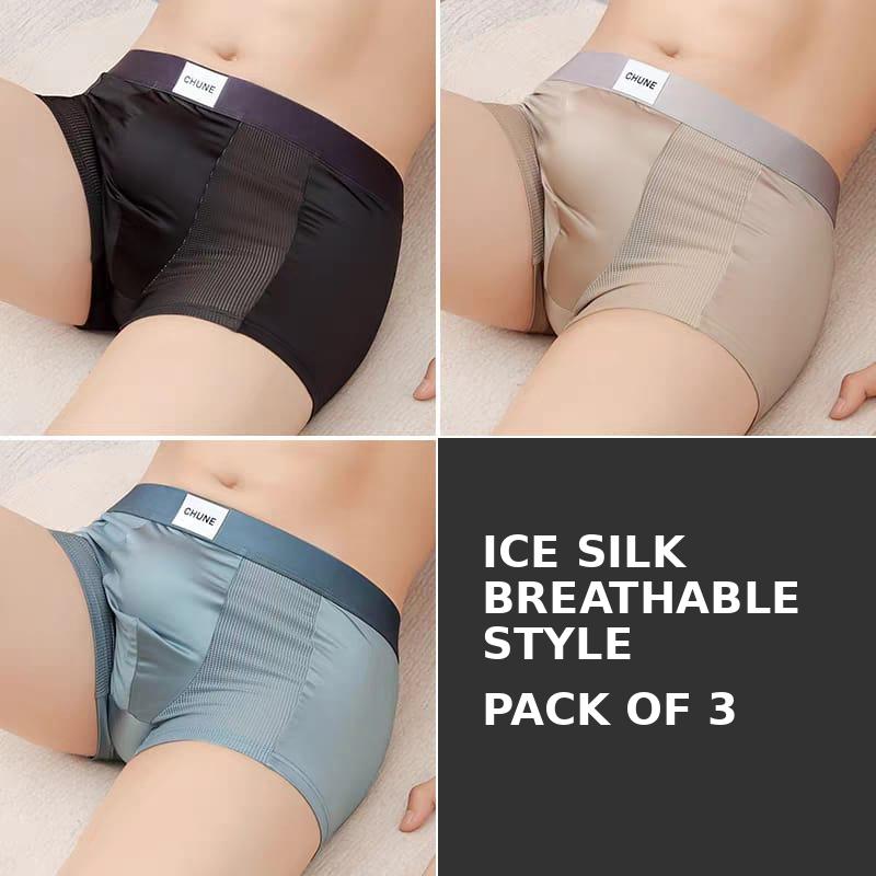 Premium Ice Silk Boxer Briefs