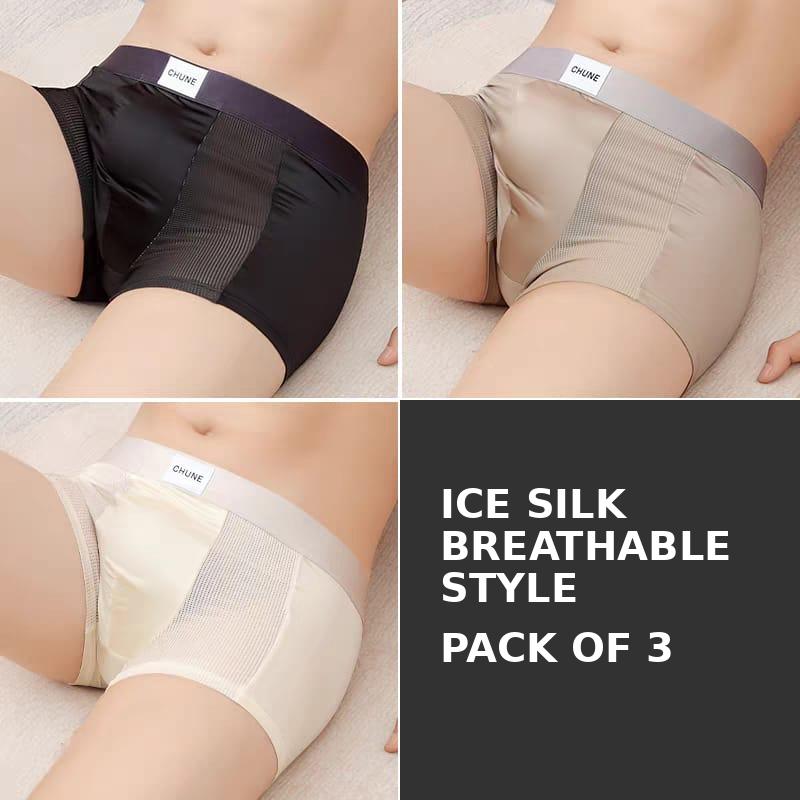 Premium Ice Silk Boxer Briefs