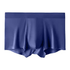 Men's Seamless Ice Silk Boxer Briefs: Breathable, Antibacterial Comfort