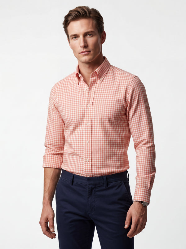 Oxford Checks Formal Wear Shirt - A-Grade 501 Men's Cotton Shirt